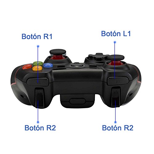 EasySMX Gamepad para PC, [Regalos Originales] Mando Inalámbrico PS3 Gamepad Wireless Compatible con Windows XP y Vista, Windows 7/8 /8.1/10, PS3, Android y Operación Rango hasta 10M