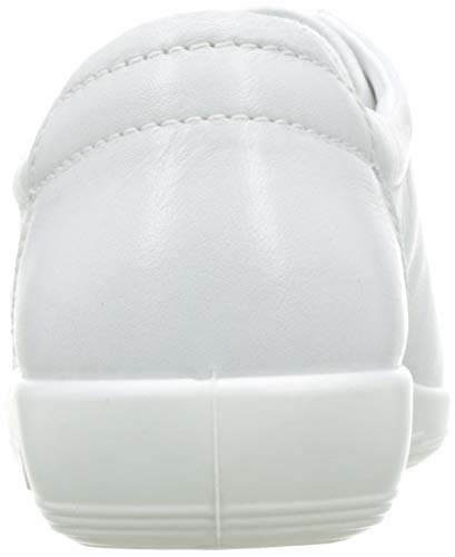 ECCO Soft 2.0, Zapatos de Cordones Derby para Mujer, Blanco (1007white), 37 EU