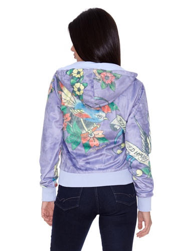 Ed Hardy Sudadera Alosns Lila S