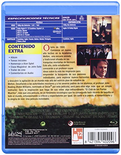 El club de los poetas muertos [Blu-ray]