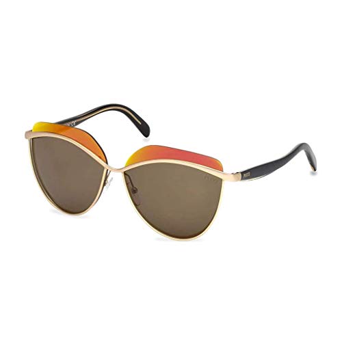 Emilio Pucci EP0052 32M 60 Gafas de sol, Dorado (Oro/Roviex Polar), Unisex Adulto