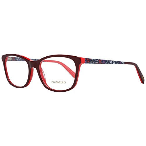 Emilio Pucci EP5068 Monturas de gafas, Rojo (Bordeaux), 54.0 Unisex Adulto