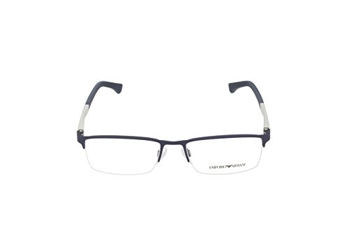 Emporio Armani 3131 Monturas de Gafas, Blue Rubber, 53 para Hombre