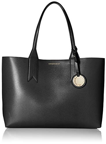 Emporio Armani Frida Large Eco Leather Shopper One Size BLACK