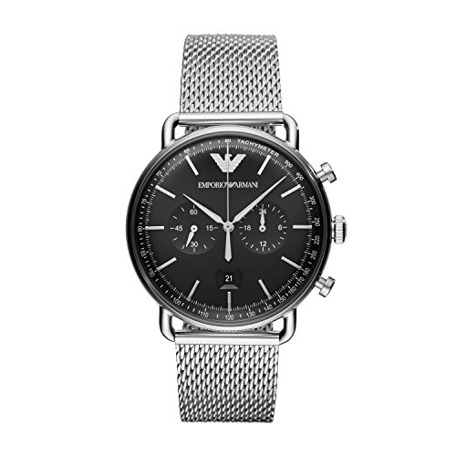 Emporio Armani Reloj Cronógrafo para Hombre de Cuarzo con Correa en Acero Inoxidable AR11104