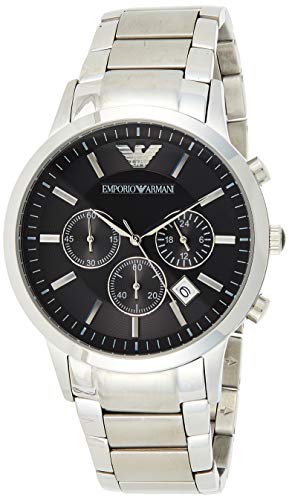 Emporio Armani Reloj Cronógrafo para Hombre de Cuarzo con Correa en Acero Inoxidable AR2434