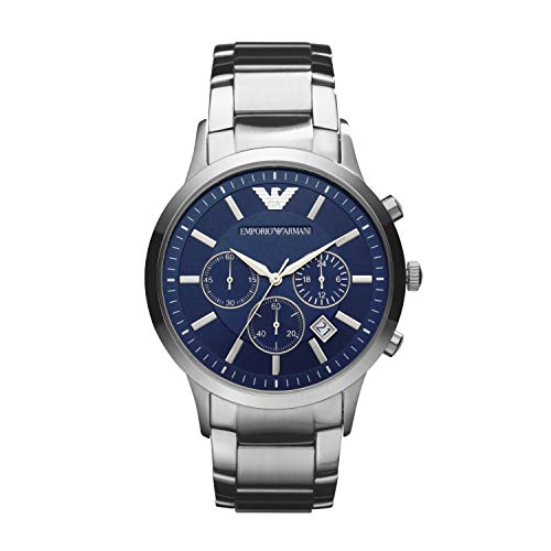 Emporio Armani Reloj Cronógrafo para Hombre de Cuarzo con Correa en Acero Inoxidable AR2448