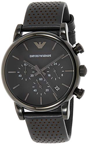 Emporio Armani Reloj Cronógrafo para Hombre de Cuarzo con Correa en Piel AR1737