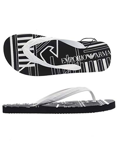 Emporio Armani - Sandalias para Hombre 00001 OPWHITE+Night/OPWHITE Size: 41 EU