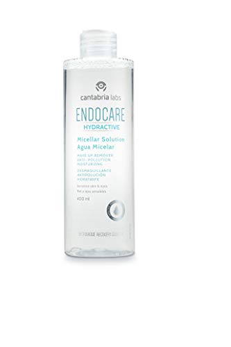 Endocare Hydractive Agua Micelar - Limpiador Facial Suave e Hidratante, Desmaquillante para Cara, Ojos y Contorno de Ojos, Todo Tipo de Pieles, 400 ml