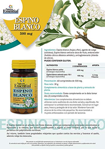 Espino blanco 500 mg. 60 comprimidos