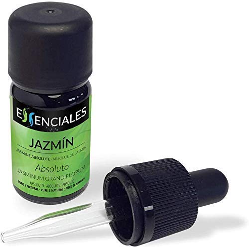 Essenciales - Aceite Esencial Absoluto de Jazmín, 100% Natural, 5 ml | Aceite Esencial Absoluto Jasminum Grandiflorum