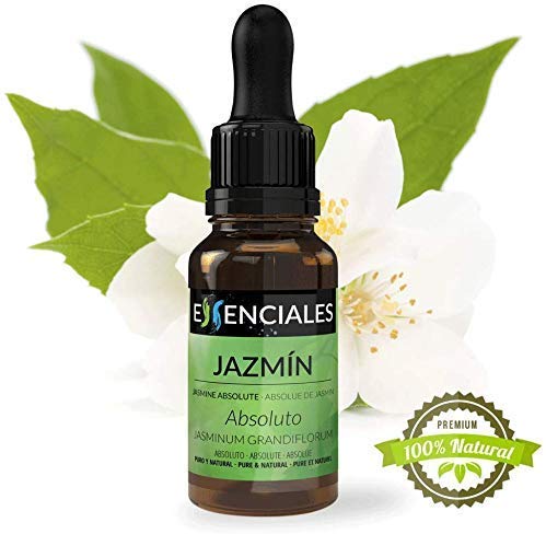 Essenciales - Aceite Esencial Absoluto de Jazmín, 100% Natural, 5 ml | Aceite Esencial Absoluto Jasminum Grandiflorum