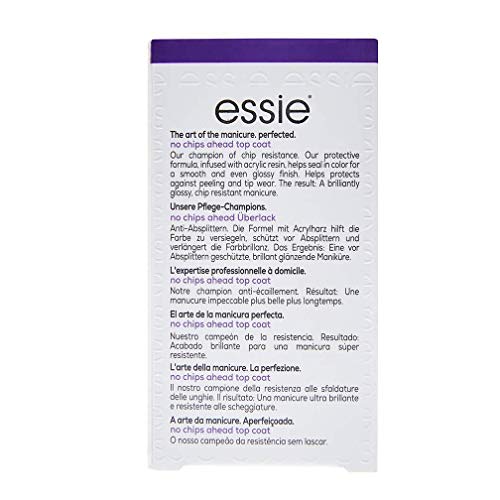 ESSIE Top Abrigo Etui No Chips Esmalte Producto Cosmético Make Arriba Para uñas