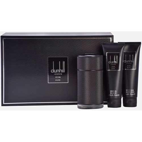 Estuche Dunhill Icon Elite 100 ml + Gel de Baño 90 ml + Aftershave 90 ml