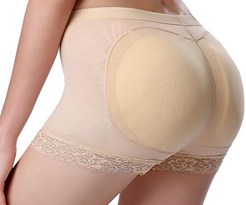 Everbellus Faja Bragas Control Fuerte con Almohadillas Levanta Glúteos para Mujer Beige Medium