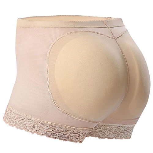 Everbellus Faja Bragas Control Fuerte con Almohadillas Levanta Glúteos para Mujer Beige Medium