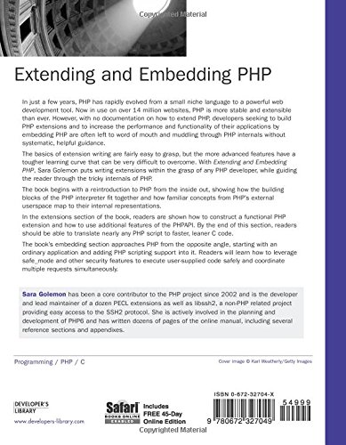 Extending and Embedding PHP (Developer's Library)