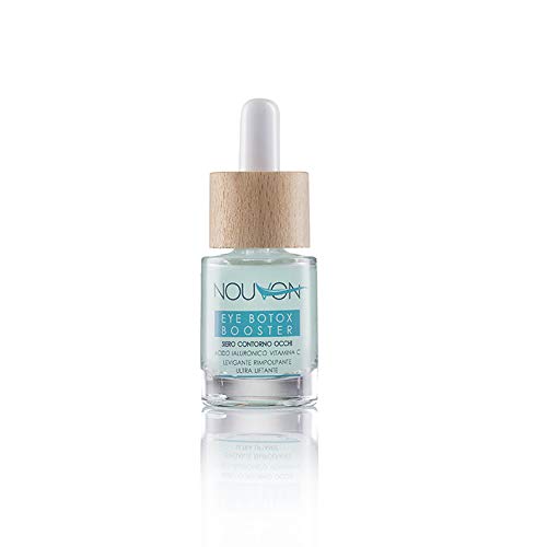 EYE BOTOX BOOSTER | Nouvon | Bio face serum antiarrugas bolsas y ojeras | ácido hialurónico puro, vitamina c, células madre vegetales | Certificado 100% ORGÁNICO | NICKEL TESTED