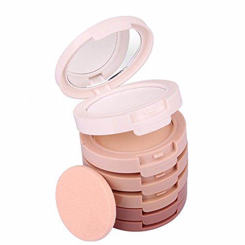 FantasyDay® 5 Colores Cara Polvos Coloretes/Blush Paleta de Maquillaje Cosmética - Perfecto para Sso Profesional y Diario