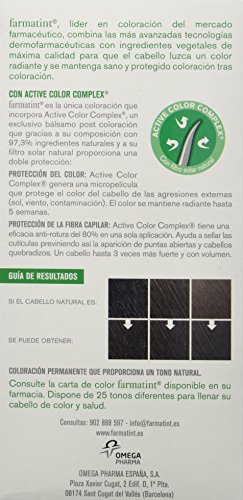 Farmatint 2N Moreno. Tinte permanente. Cabello natural y color duradero. Sin amoníaco ni parabenes ni parafinas ni siliconas.