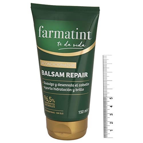 Farmatint Acondicionador, 96.5% ingredientes naturales, suaviza y desenreda el cabello, sin parafinas, sin SLS - 150 ml