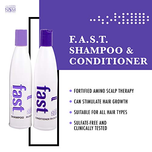 FAST Champú + Acondicionador - El mejor champú para el rápido crecimiento del cabello. Champú estimulante con biotina (de Canada)