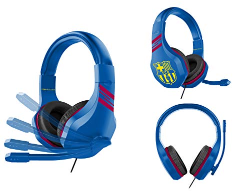 FC Barcelona Auriculares gaming accesorio gamer para PS4, PS4 Pro, Xbox One, PC