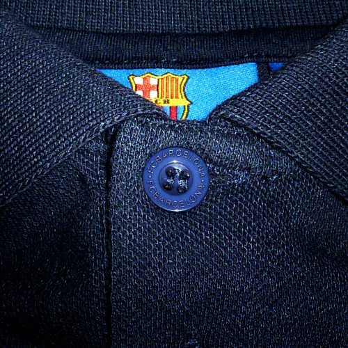 FC Barcelona - Polo oficial para hombre - Con el escudo del club - Azul marino - Azul marino - Medium