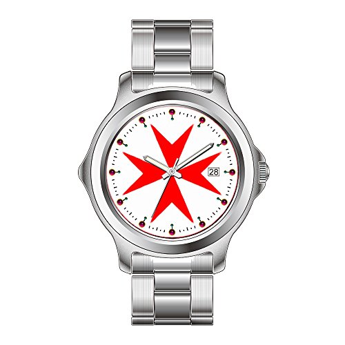 FDC – Navidad Regalo Relojes Mujer Fashion Fecha Acero Inoxidable Reloj de Pulsera de Cuarzo japonés Cartel de la Armada Toscana Medici Reloj