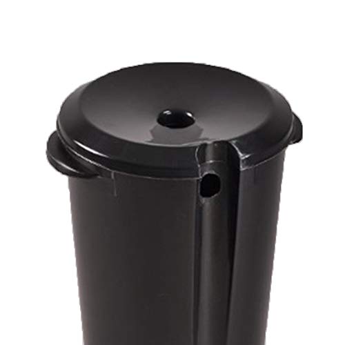 FHKJ Cubo Móvil, Champú Para Peluquería, Tratamiento De Agua Sucia, Cubo, 10L, Cubo, Peluquería, Negro, Lavabo, Accesorios