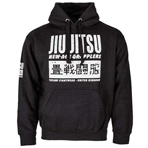 Fightwear Static Hoodie Men's - Black - BJJ MMA Fitness Active Workout-s