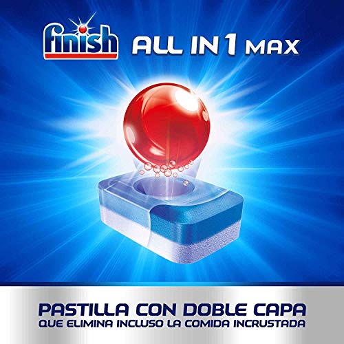 Finish Powerball All in 1 Max - Pastillas para el lavavajillas todo en 1 - limón - formato 85 unidades