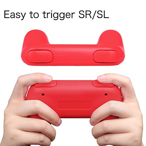 Fintie Mango (2-Pack) para Nintendo Switch Joy-Con [Diseño Ergonomico] Kit de Controlador Resistente al Desgaste Mando Cómodo de Control de Juego, Rojo y Azul