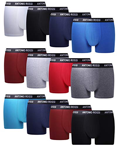 FM London Fitted Boxer, Colores Claros, Large (Pack de 12) para Hombre