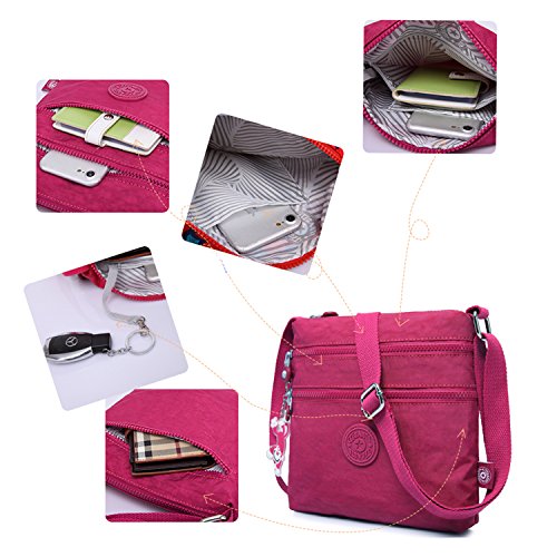 Foino Bolso de Moda Bolso Bandolera Mujer Bolsas de Viaje Bolsos Escolares Bolsa de Deporte Ligero Vintage Colegio Libro Travel Bag para Tablet Bolsa Diseño