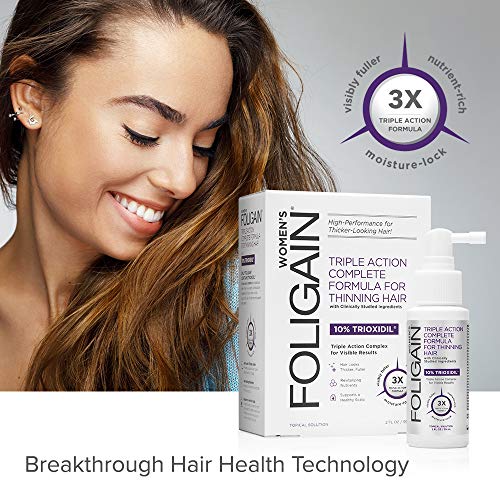 FOLIGAIN - Tratamiento de regeneración capilar para mujeres con 10% de trioxidil - 59 ml.