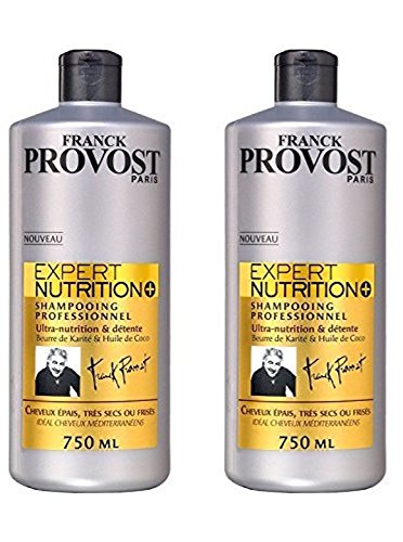 Franck Provost Expert Nutrition + Champú profesional 750 ml 2 piezas