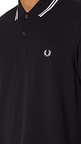 Fred Perry M3600, Polo Para Hombre, Negro (Black/White), Medium