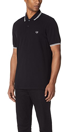 Fred Perry M3600, Polo Para Hombre, Negro (Black/White), Medium