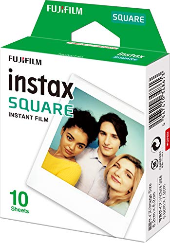 Fujifilm Instax Square - Pack de 10 fotografías, color blanco