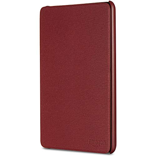 Funda Amazon de cuero para Kindle Paperwhite (10.ª generación - modelo de 2018), Burdeos