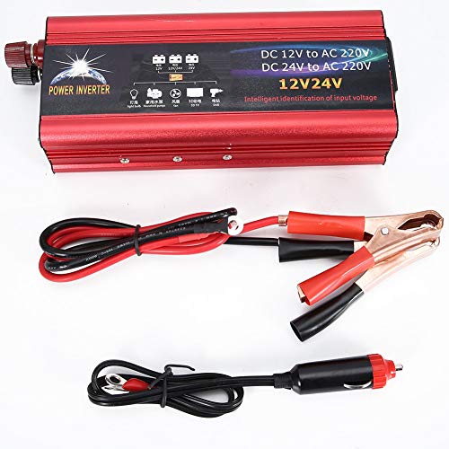 Fydun Power Inverter Universal 12V 24V Car Solar Power Inverter 4000W Inverter Converter 12V a 220V USB Cargador de coche