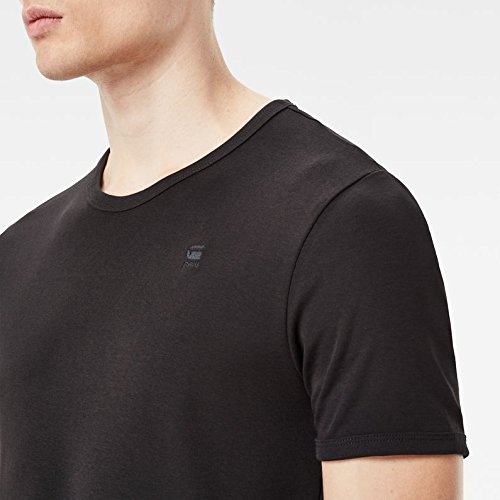 G-STAR RAW Base R T S/s 2-Pack Camiseta, Negro (Black 990), Medium para Hombre