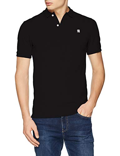 G-Star Raw Dunda Slim Polo S/s, dk black 6484, Medium para Hombre