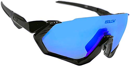 Gafas ciclismo. Polarizadas Flight Jacket. 4 Lentes intercambiables visión nítida y clara, sistema antivaho, resistentes a impactos.Protección UV400. Ideales para Running, Esquí, MTB, Triatlon