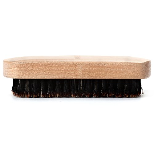 GAINWELL CEPILLO PARA BARBA DE CERDAS DE JABALÍ–100% natural y mango de madera – Regalo Perfecto Para Hombre