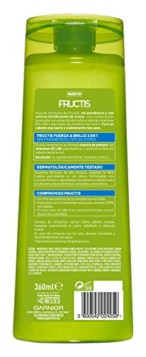 Garnier Fructis Fuerza y Brillo 2en1 Champú - 360 ml