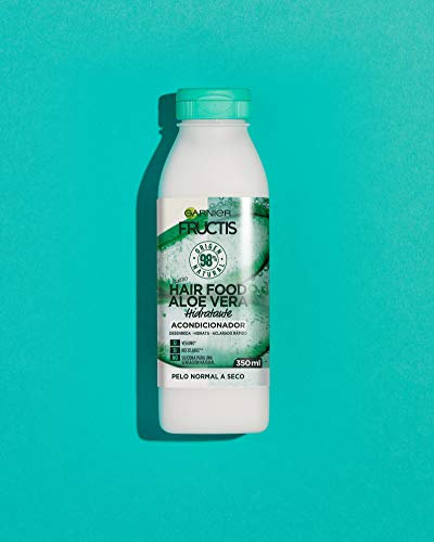 GARNIER Fructis Hair Food Acondicionador de Aloe Vera Hidratante para Pelo Normal a Seco - 350 ml