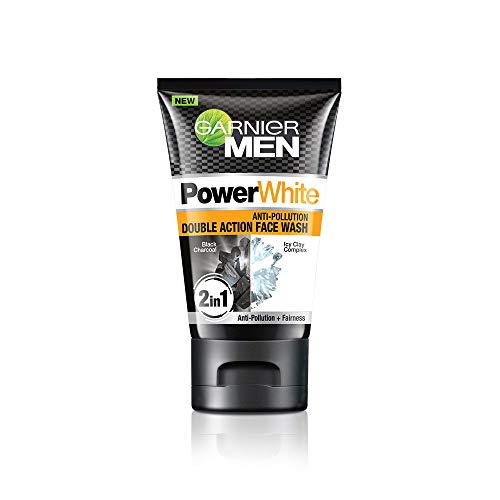 Garnier Men Power White Double Action Face Wash, 100gm